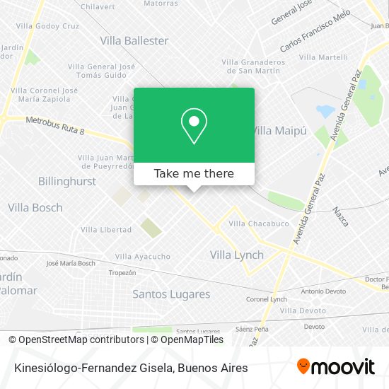 Kinesiólogo-Fernandez Gisela map