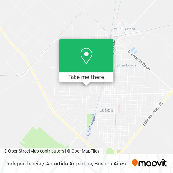 Mapa de Independencia / Antártida Argentina