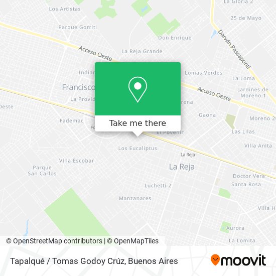 Tapalqué / Tomas Godoy Crúz map