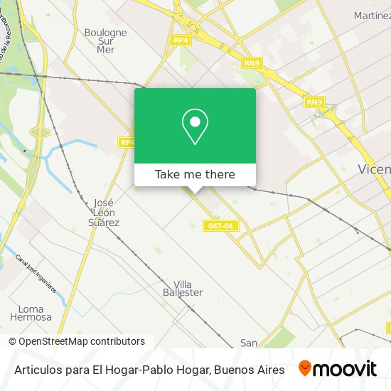 Articulos para El Hogar-Pablo Hogar map