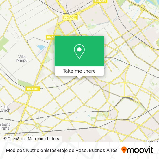 Medicos Nutricionistas-Baje de Peso map