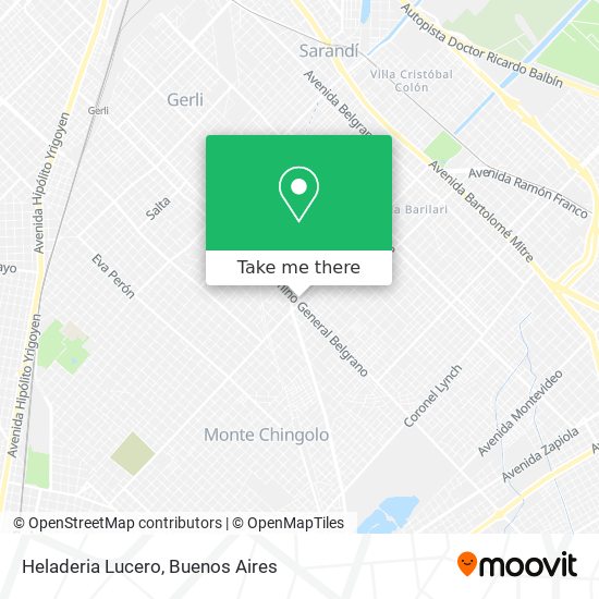 Mapa de Heladeria Lucero