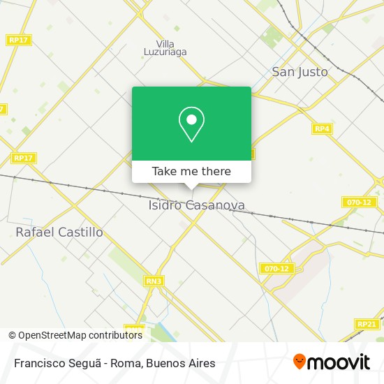 Francisco Seguã­ - Roma map