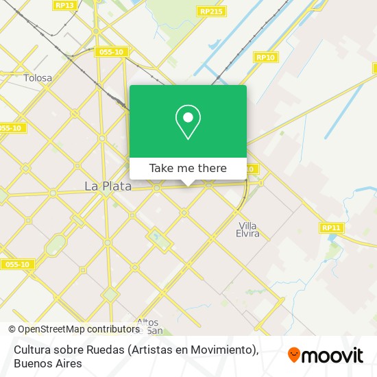 Cultura sobre Ruedas (Artistas en Movimiento) map