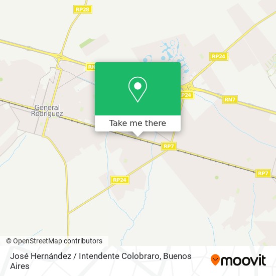 Mapa de José Hernández / Intendente Colobraro