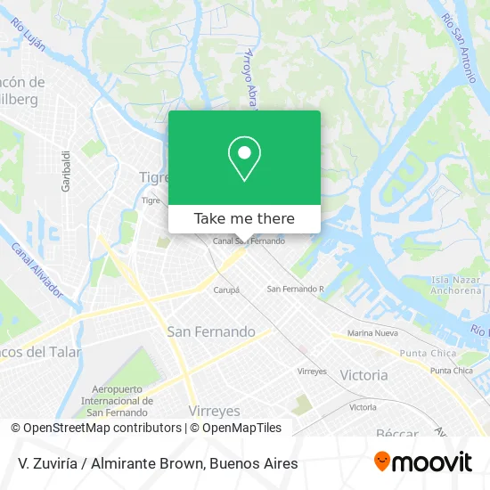 Mapa de V. Zuviría / Almirante Brown