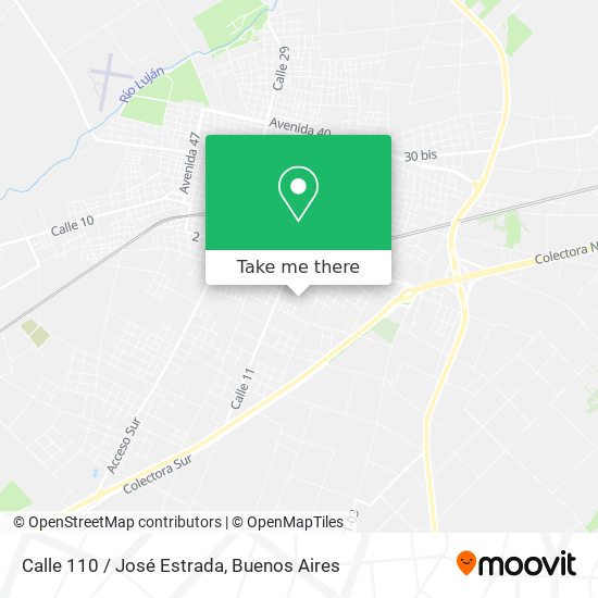 Calle 110 / José Estrada map
