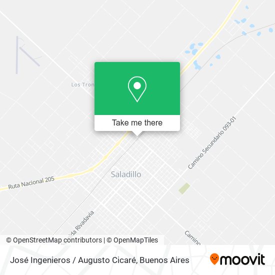 José Ingenieros / Augusto Cicaré map