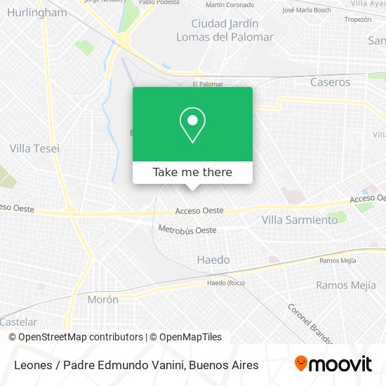 Leones / Padre Edmundo Vanini map