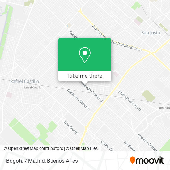 Bogotá / Madrid map