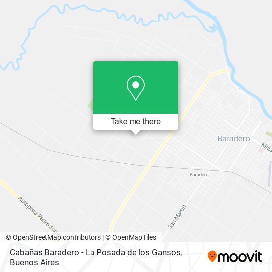 Mapa de Cabañas Baradero - La Posada de los Gansos