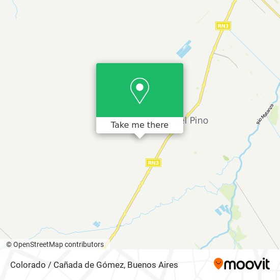 Mapa de Colorado / Cañada de Gómez