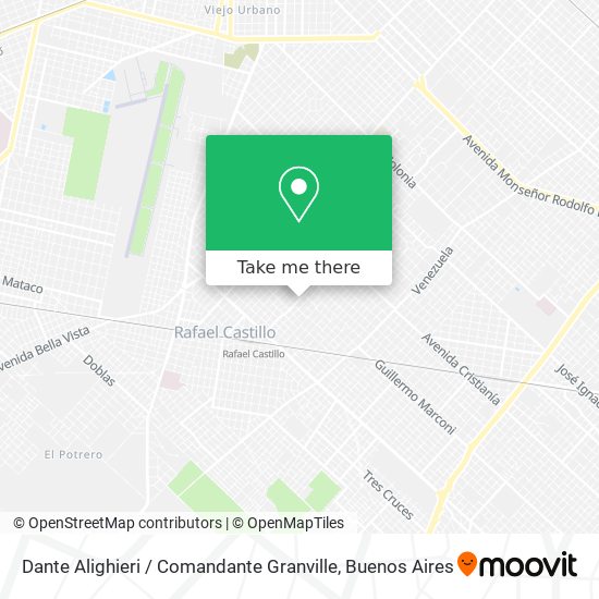 Mapa de Dante Alighieri / Comandante Granville