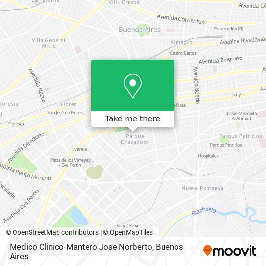 Mapa de Medico Clinico-Mantero Jose Norberto