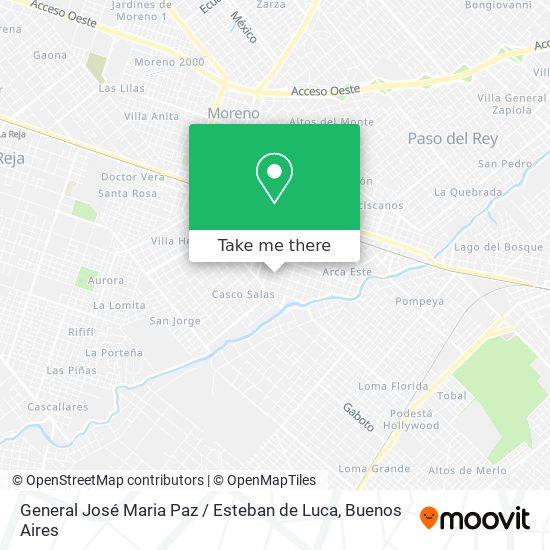 Mapa de General José Maria Paz / Esteban de Luca