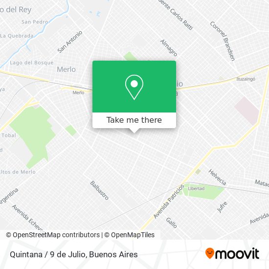 Quintana / 9 de Julio map