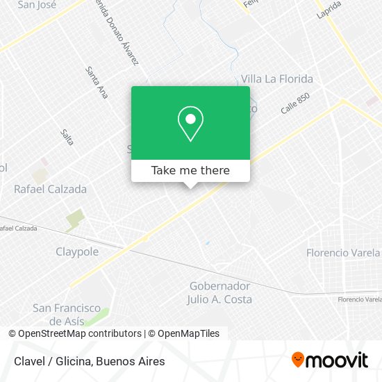 Clavel / Glicina map