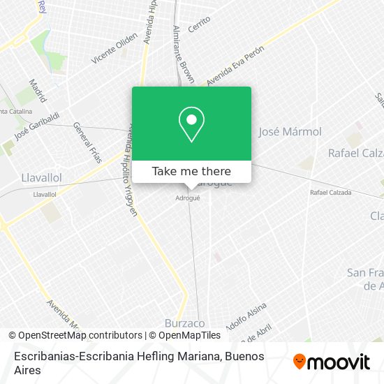 Mapa de Escribanias-Escribania Hefling Mariana