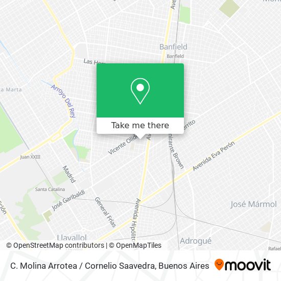 C. Molina Arrotea / Cornelio Saavedra map