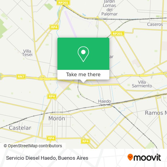 Servicio Diesel Haedo map