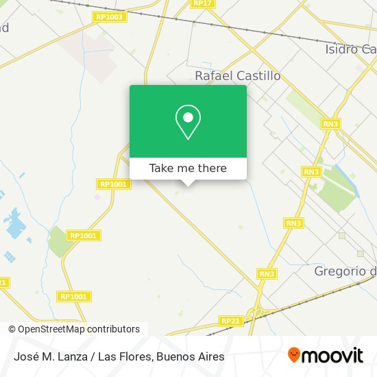 José M. Lanza / Las Flores map