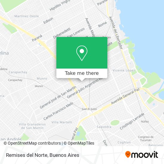Remises del Norte map