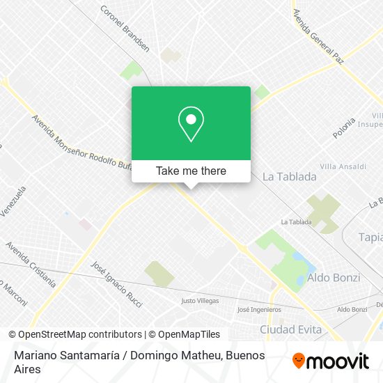 Mapa de Mariano Santamaría / Domingo Matheu