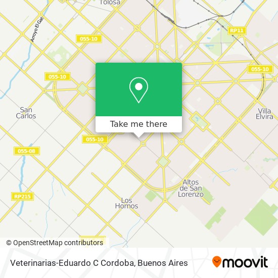 Mapa de Veterinarias-Eduardo C Cordoba