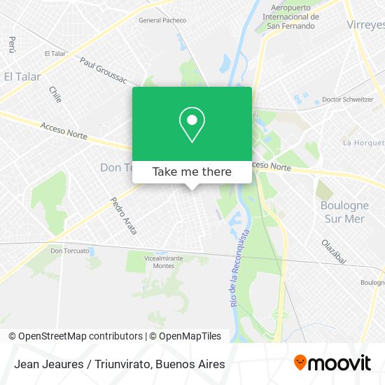 Jean Jeaures / Triunvirato map