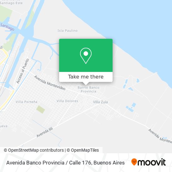 Mapa de Avenida Banco Provincia / Calle 176