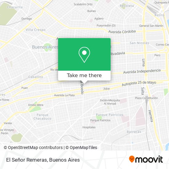 El Señor Remeras map