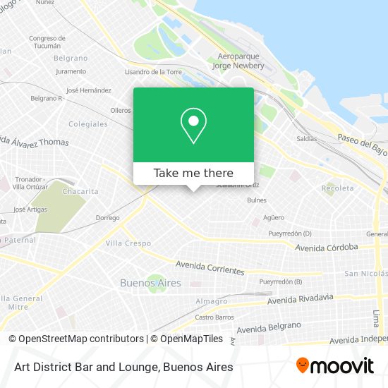 Art District Bar and Lounge map