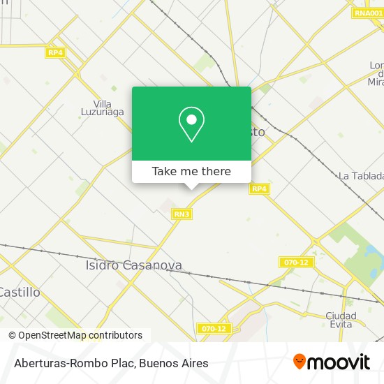 Aberturas-Rombo Plac map