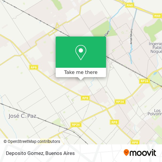 Mapa de Deposito Gomez