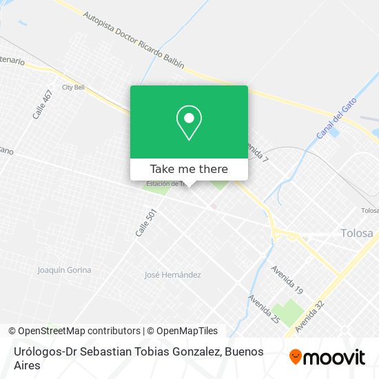Urólogos-Dr Sebastian Tobias Gonzalez map