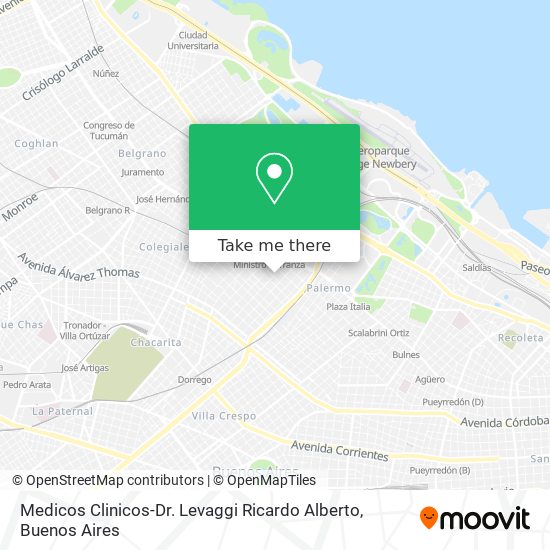 Mapa de Medicos Clinicos-Dr. Levaggi Ricardo Alberto