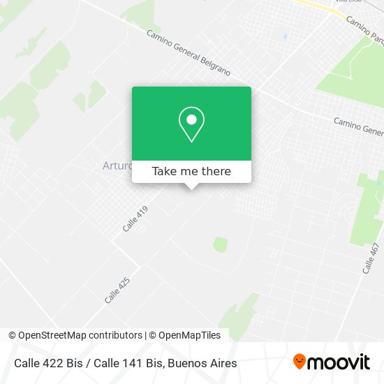 Calle 422 Bis / Calle 141 Bis map