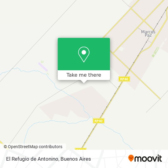 El Refugio de Antonino map