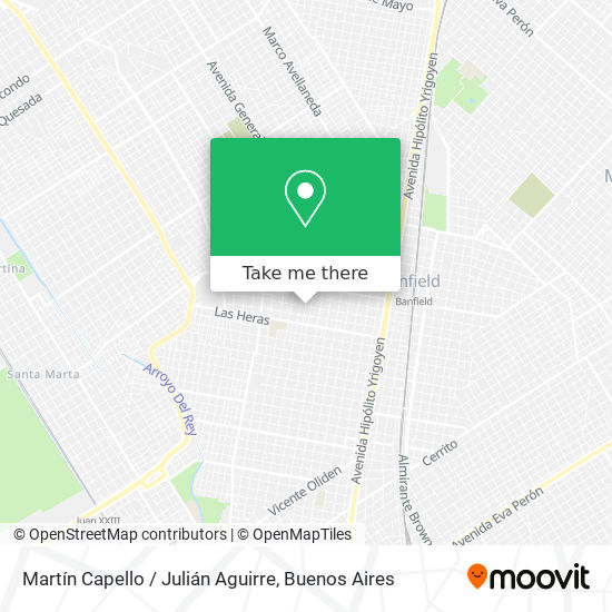 Mapa de Martín Capello / Julián Aguirre