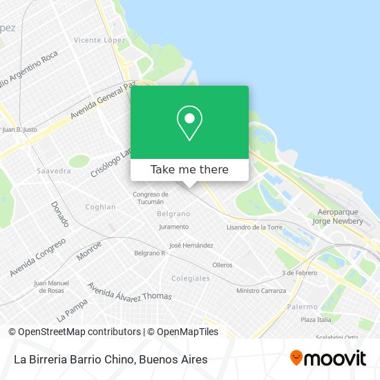 La Birreria Barrio Chino map