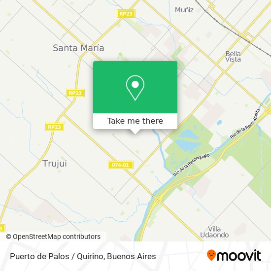 Puerto de Palos / Quirino map
