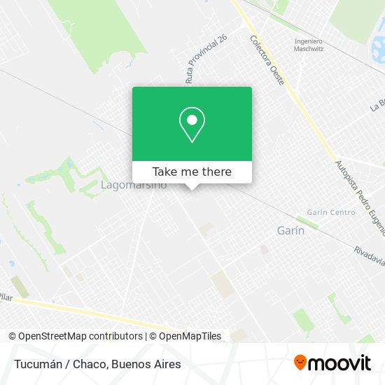 Mapa de Tucumán / Chaco