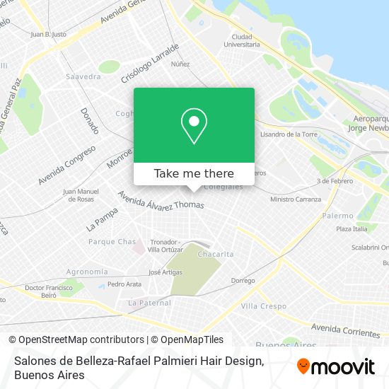 Salones de Belleza-Rafael Palmieri Hair Design map