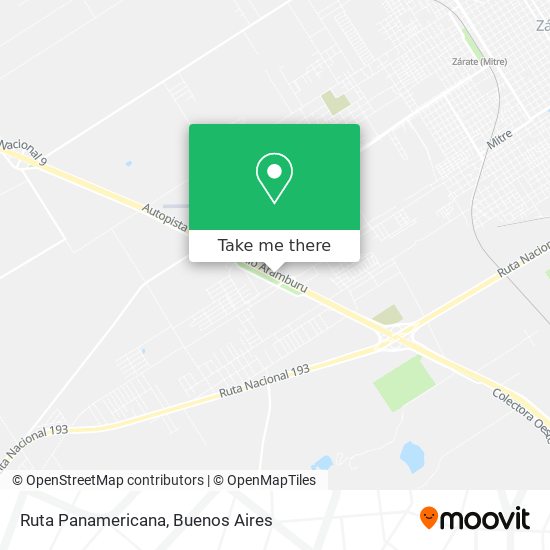 Ruta Panamericana map