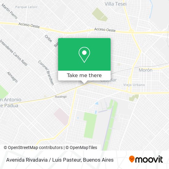 Mapa de Avenida Rivadavia / Luis Pasteur