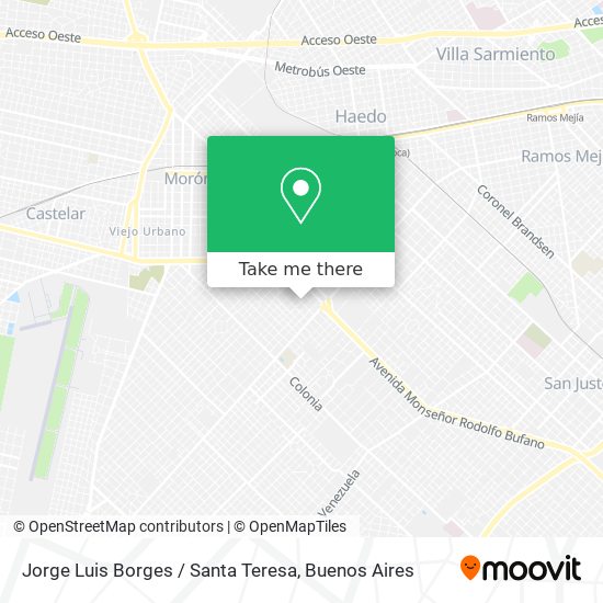 Jorge Luis Borges / Santa Teresa map