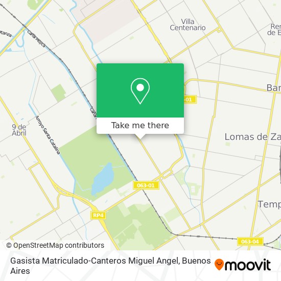 Gasista Matriculado-Canteros Miguel Angel map