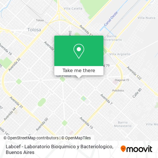 Mapa de Labcef - Laboratorio Bioquimico y Bacteriologico