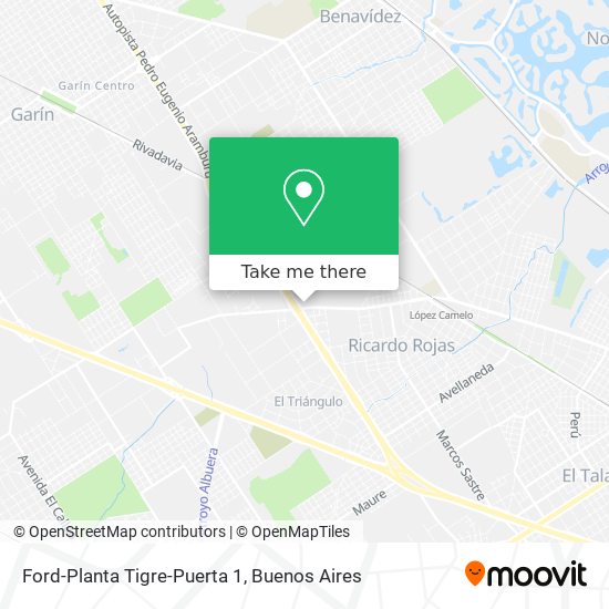 Ford-Planta Tigre-Puerta 1 map