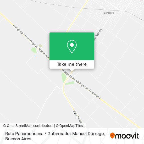 Ruta Panamericana / Gobernador Manuel Dorrego map